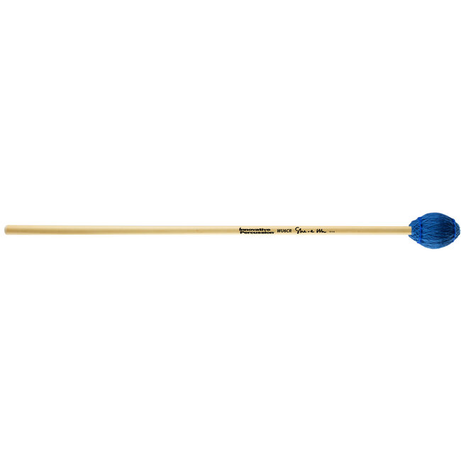 Innovative Percussion - WU6CR - Very Hard Concerto Marimba Mallets - Electric Blue Bamboo Cord - Rattan (Discontinued)