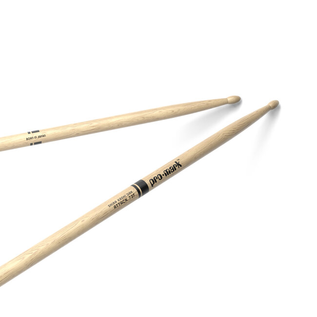 ProMark - PW727W - Classic Attack 727 Shira Kashi Oak Drumstick, Oval Wood Tip