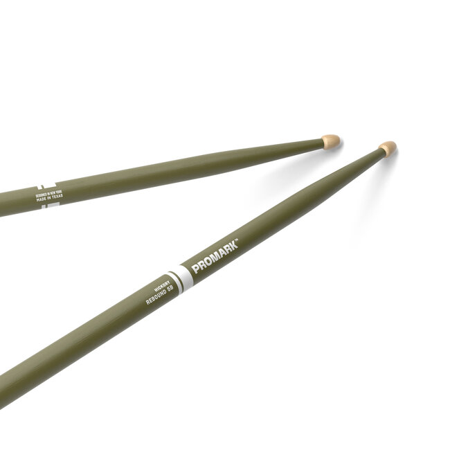 ProMark - RBH595AW-GREEN - Rebound 5B Painted Green Hickory Drumstick, Acorn Wood Tip