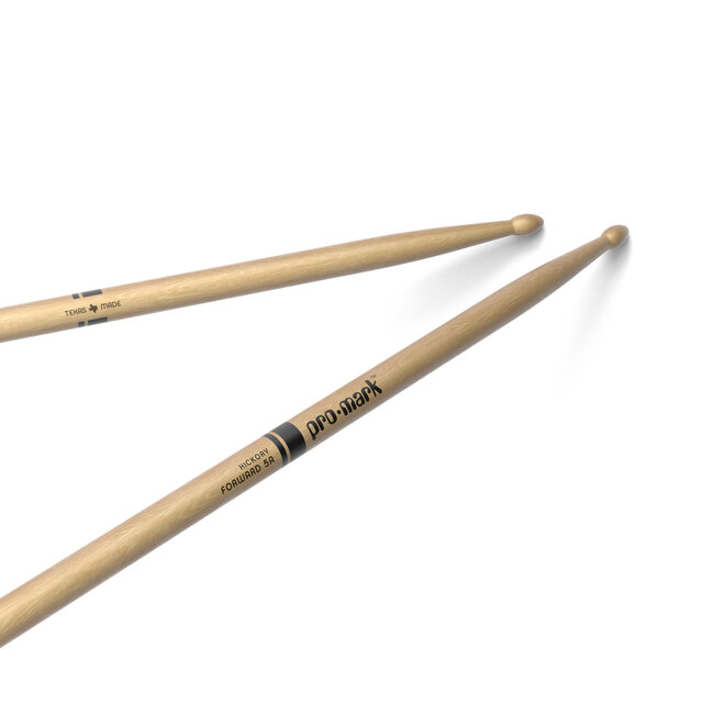 ProMark - TX5AW - Classic Forward 5A Hickory Drumstick, Oval Wood Tip