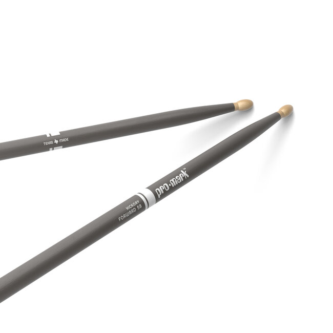 ProMark - TX5BW-GRAY - Classic Forward 5B Painted Gray Hickory Drumstick, Oval Wood Tip