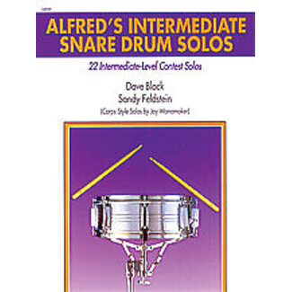Alfred Publishing Co. Alfred's Intermediate Snare Drum Solos - by Dave Black and Sandy Feldstein (Corps-Style Solos by Jay Wanamaker) - 00-16929