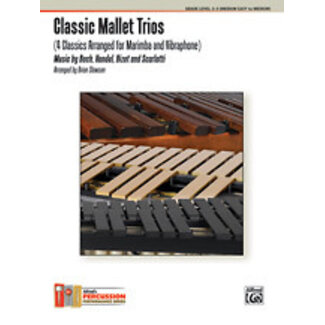 Alfred Publishing Co. Classic Mallet Trios, Volume 1 - by Music by Johann Sebastian Bach, George Frederic Handel, Georges Bizet, and Alessandro Scarlatti / arr. Brian Slawson - 00-37479