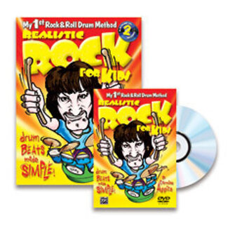 Alfred Publishing Co. Realistic Rock for Kids (My 1st Rock & Roll Drum Method) - by Carmine Appice - 00-39312