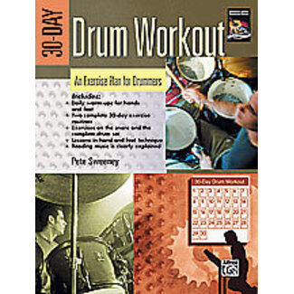 Alfred Publishing Co. 30-Day Drum Workout - by Pete Sweeney - 00-24210