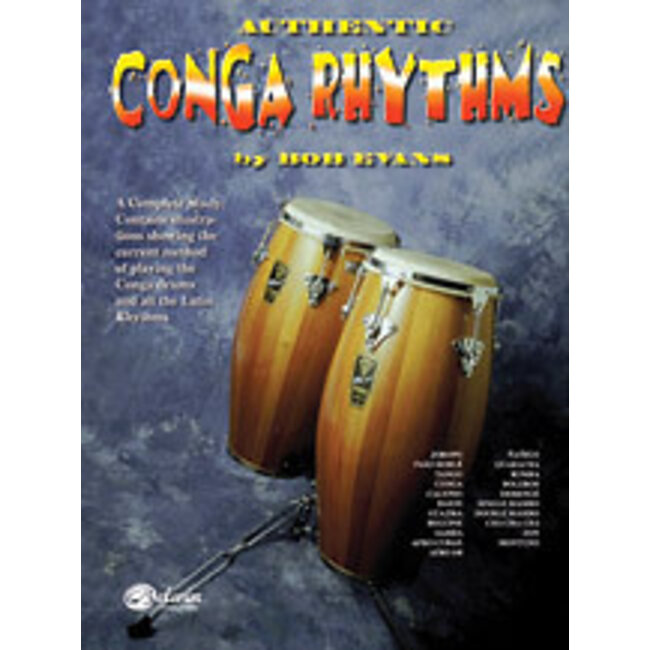 Authentic Conga Rhythms (Revised) - by Bob Evans - 00-HAB00012A