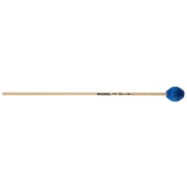 Innovative Percussion - WU5C - Hard Concerto Marimba Mallets - Electric Blue Bamboo Cord - Birch