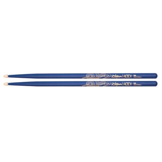 Zildjian Zildjian 400th Anniversary Drumsticks - Z5AACBU-400 - Painted Blue Wood Acorn Tip 5A with 20s Jazz design