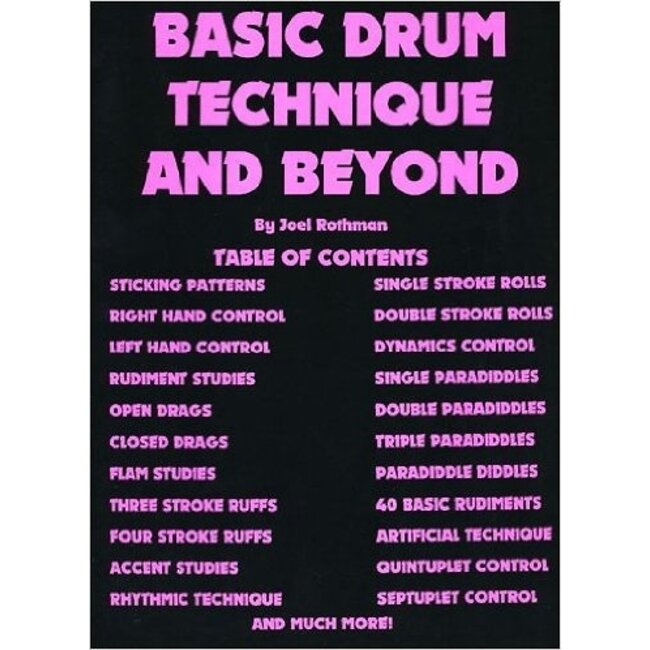 Basic Drum Technique and Beyond - by Joel Rothman - JRP37