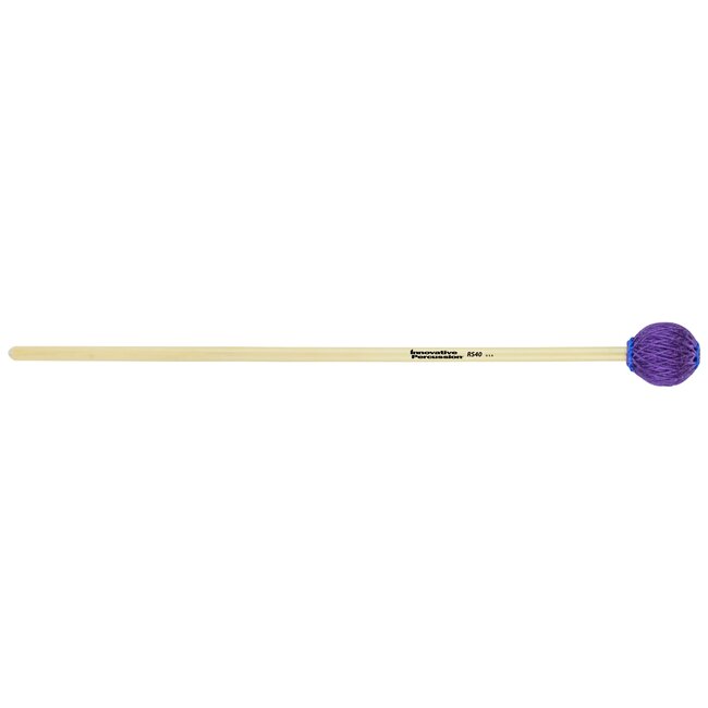 Innovative Percussion - RS40 - Hard Marimba / Vibraphone Mallets - Purple Yarn - Rattan