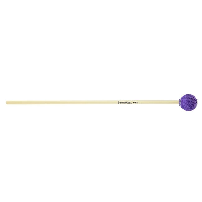 Innovative Percussion - RS50C - Very Hard Marimba / Vibraphone Mallets - Purple Cord - Rattan