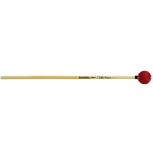 Innovative Percussion - ERIKO7 - Medium Hard Marimba Mallets - Red Cord - Rattan