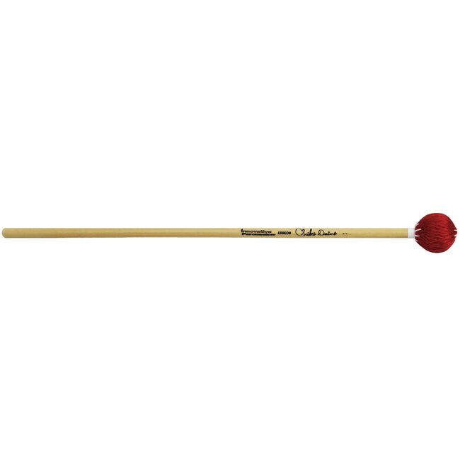 Innovative Percussion - ERIKO8 - Hard Marimba Mallets - Red Cord - Rattan