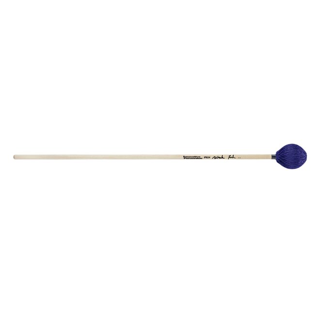 Innovative Percussion - IP824 - Very Hard - Sharp Articulation Rhapsody Marimba Mallets - Purple Yarn - Birch
