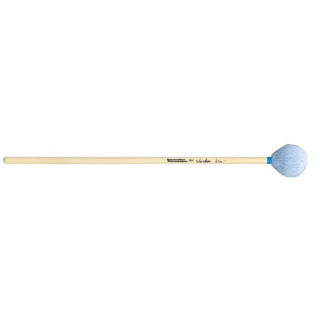 Innovative Percussion - WL2 - Soft Marimba Mallets - Sky Blue Yarn - Rattan