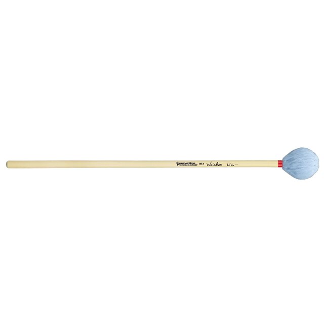 Innovative Percussion - WL4 - Medium Marimba Mallets - Sky Blue Yarn - Rattan