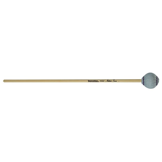 Innovative Percussion - IP5002 - Medium Soft Marimba Mallets - Light Gray Yarn - Cedar