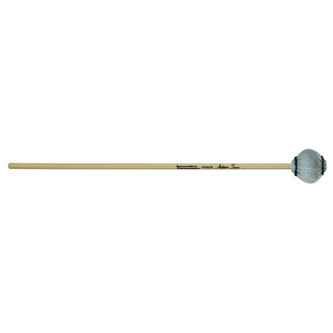 Innovative Percussion - IP5003R - Medium Marimba Mallets - Light Gray Yarn - Rattan