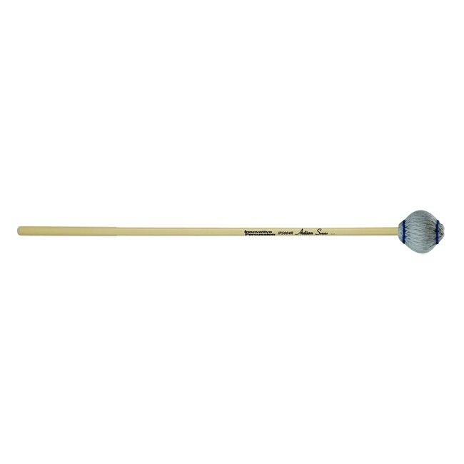 Innovative Percussion - IP5004R - Medium Hard Marimba Mallets - Light Gray Yarn - Rattan