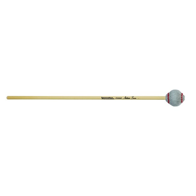 Innovative Percussion - IP5006R - Very Hard Marimba Mallets - Light Gray Yarn - Rattan