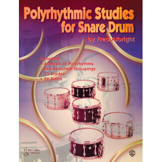 Alfred Publishing Co. Polyrhythmic Studies for Snare Drum - by Fred Albright - 00-0105B