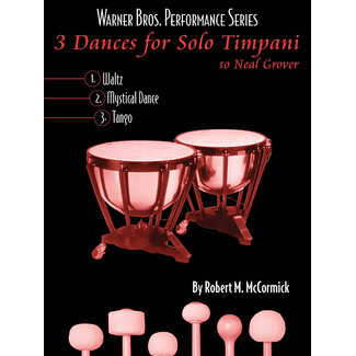 Alfred Publishing Co. 3 Dances for Solo Timpani - by Robert M. McCormick - 00-0459B