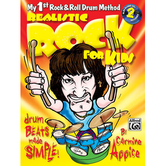 Alfred Publishing Co. Realistic Rock for Kids (My 1st Rock & Roll Drum Method) - by Carmine Appice - 00-0663B