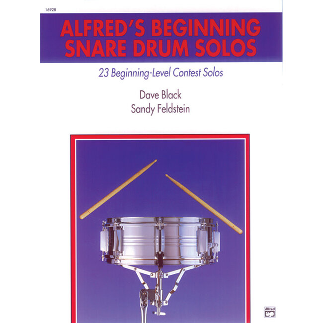 Alfred's Beginning Snare Drum Solos - by Dave Black and Sandy Feldstein - 00-16928