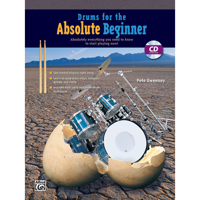 Drums for the Absolute Beginner - by Pete Sweeney - 00-20408