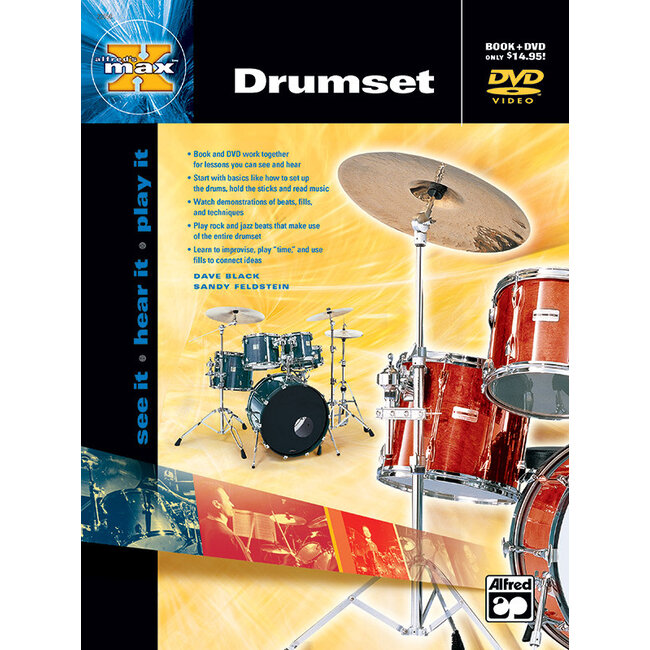 Alfred's MAX™ Drumset - by Dave Black and Sandy Feldstein - 00-22650