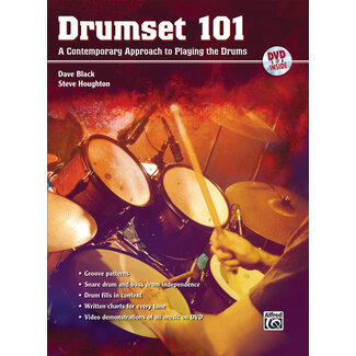 Alfred Publishing Co. Drumset 101 - by Dave Black and Steve Houghton - 00-31428
