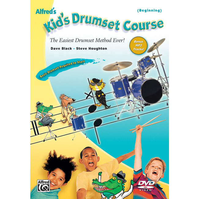 Alfred's Kid's Drumset Course - by Dave Black and Steve Houghton - 00-31484