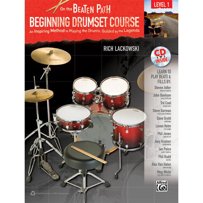 On the Beaten Path: Beginning Drumset Course, Level 1 - by Rich Lackowski - 00-33245