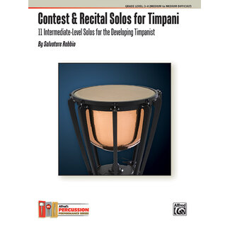 Alfred Publishing Co. Contest & Recital Solos for Timpani - by Salvatore Rabbio - 00-37480