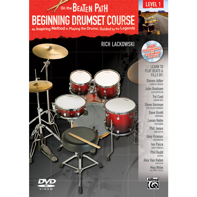 On the Beaten Path: Beginning Drumset Course, Level 1 - by Rich Lackowski - 00-37508