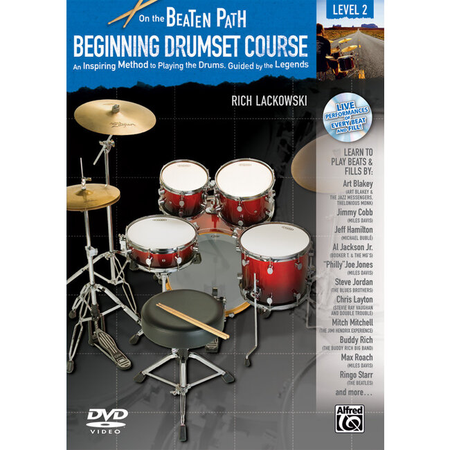 On the Beaten Path: Beginning Drumset Course, Level 2 - by Rich Lackowski - 00-37513