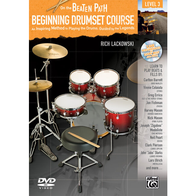 On the Beaten Path: Beginning Drumset Course, Level 3 - by Rich Lackowski - 00-37517