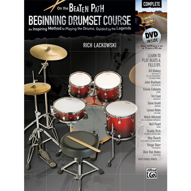 On the Beaten Path: Beginning Drumset Course, Complete - by Rich Lackowski - 00-37519