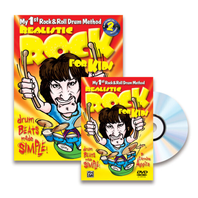 Realistic Rock for Kids (My 1st Rock & Roll Drum Method) - by Carmine Appice - 00-39312