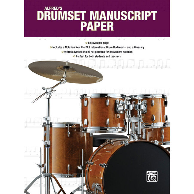 Alfred's Drumset Manuscript Paper - by Dave Black - 00-44964