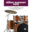 Alfred's Drumset Manuscript Paper - by Dave Black - 00-44964