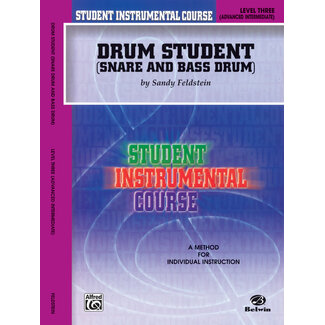 Alfred Publishing Co. Student Instrumental Course: Drum Student, Level III - by Sandy Feldstein - 00-BIC00371A
