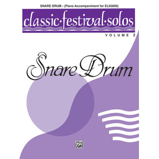 Alfred Publishing Co. Classic Festival Solos (Snare Drum), Volume 2 Piano Acc. - by  - 00-EL03900