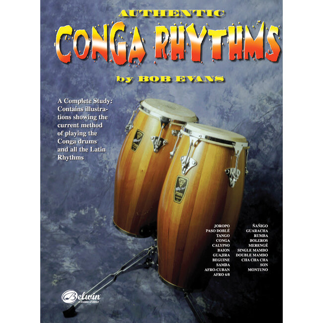 Authentic Conga Rhythms (Revised) - by Bob Evans - 00-HAB00012A