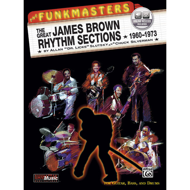 The Funkmasters: The Great James Brown Rhythm Sections 1960--1973 - by The music of James Brown analyzed by Allan "Dr. Licks" Slutsky and Chuck Silverman - 00-MMBK0061CD