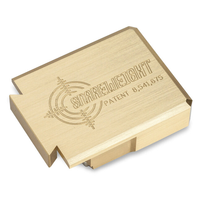 Snareweight - 006-05B - Solid Brass #5 (Standard Leather Insert, and Case)