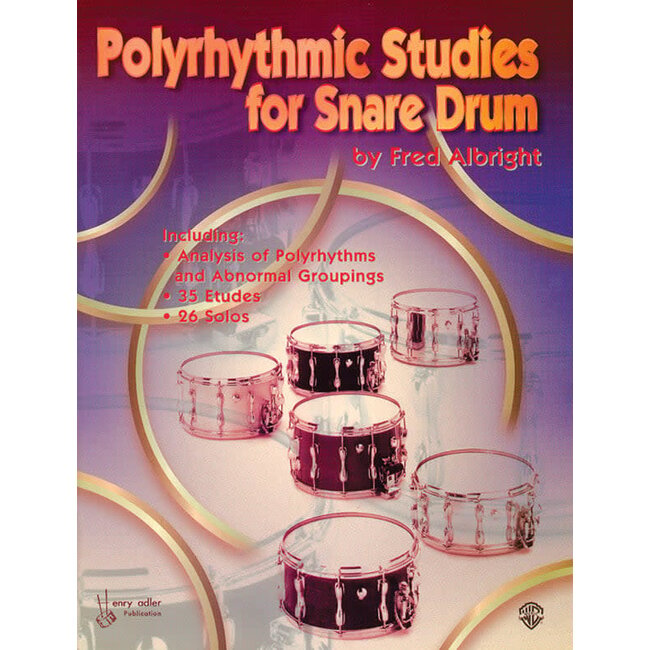 Polyrhythmic Studies for Snare Drum - by Fred Albright - 00-0105B
