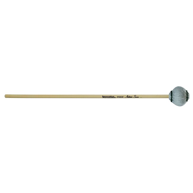 Innovative Percussion - IP5003R - Medium Marimba Mallets - Light Gray Yarn - Rattan