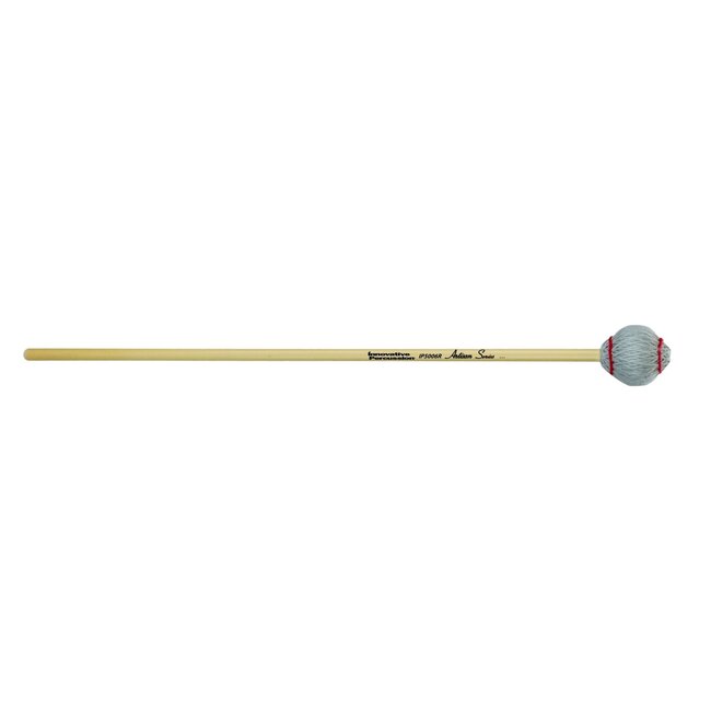 Innovative Percussion - IP5006R - Very Hard Marimba Mallets - Light Gray Yarn - Rattan