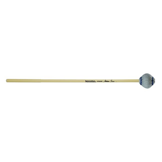 Innovative Percussion - IP5004R - Medium Hard Marimba Mallets - Light Gray Yarn - Rattan